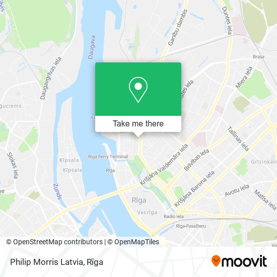 Philip Morris Latvia map