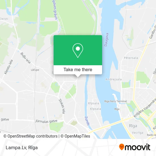 Lampa.Lv map