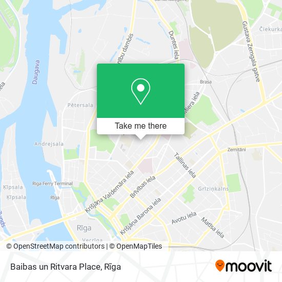 Baibas un Ritvara Place map
