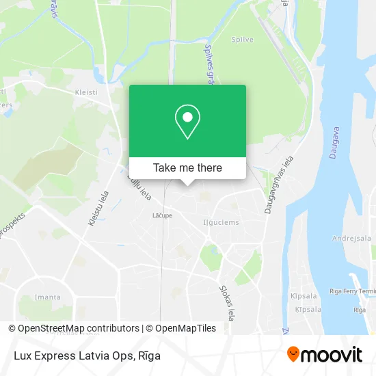 Карта Lux Express Latvia Ops