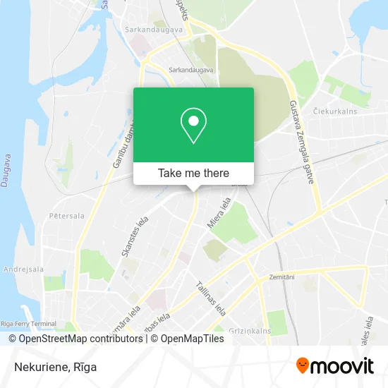 Карта Nekuriene