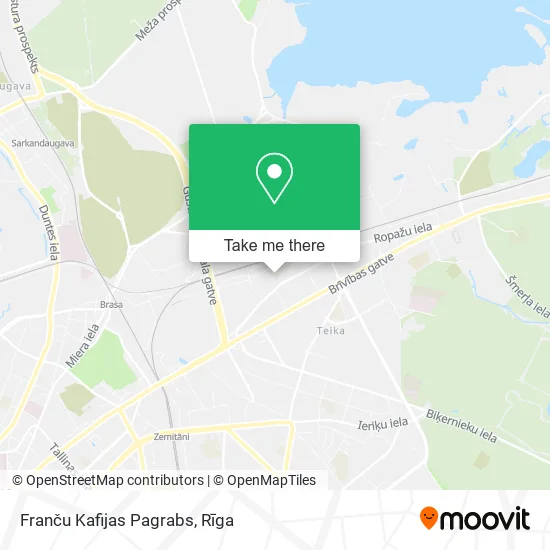 Карта Franču Kafijas Pagrabs