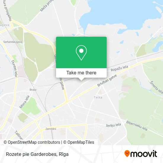 Rozete pie Garderobes map