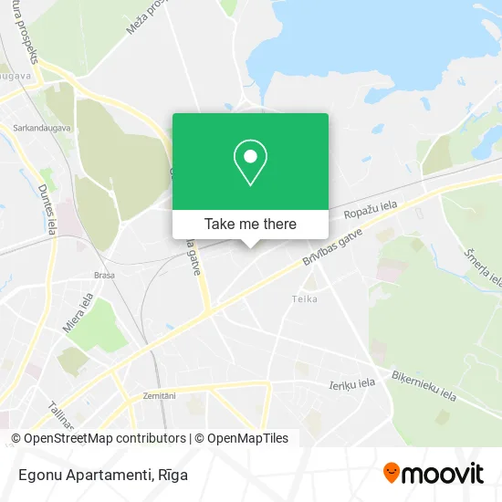 Карта Egonu Apartamenti
