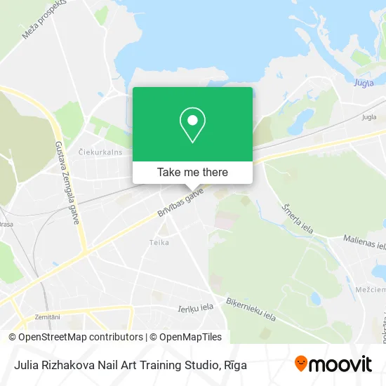 Карта Julia Rizhakova Nail Art Training Studio