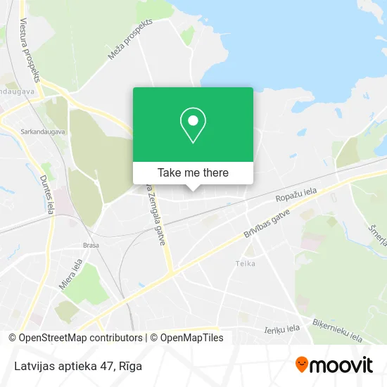 Карта Latvijas aptieka 47