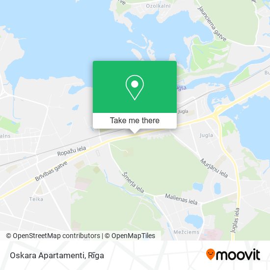 Oskara Apartamenti map