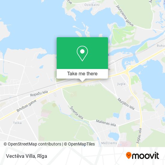 Vectēva Villa map