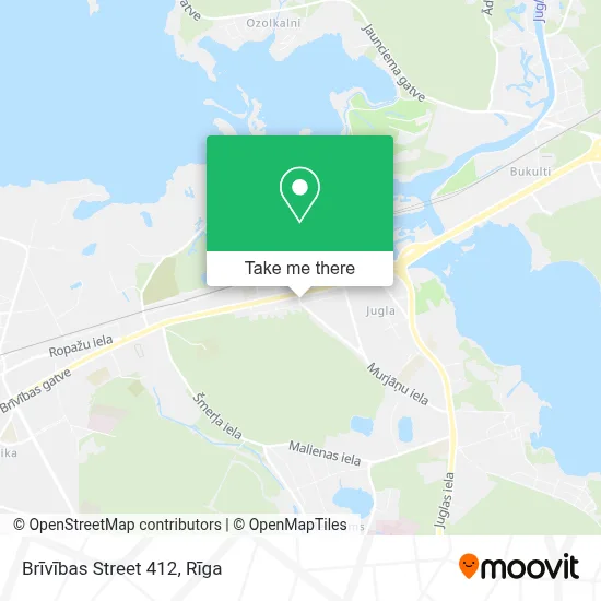 Brīvības Street 412 map