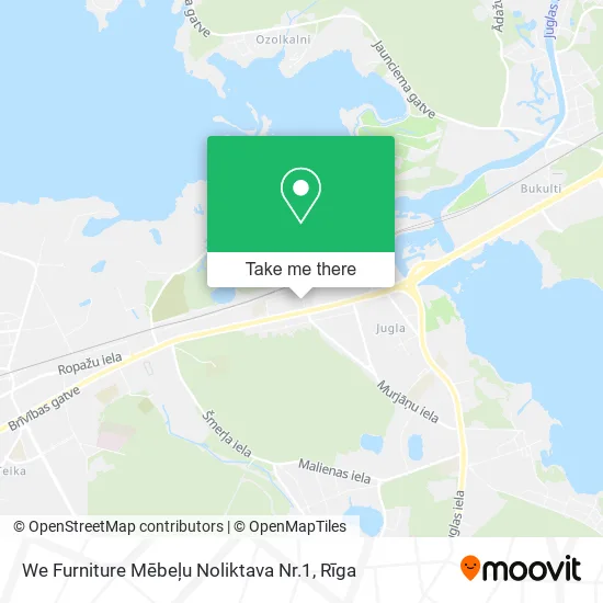 Карта We Furniture Mēbeļu Noliktava Nr.1