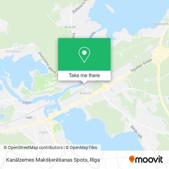 Карта Kanālzemes Makšķerēšanas Spots