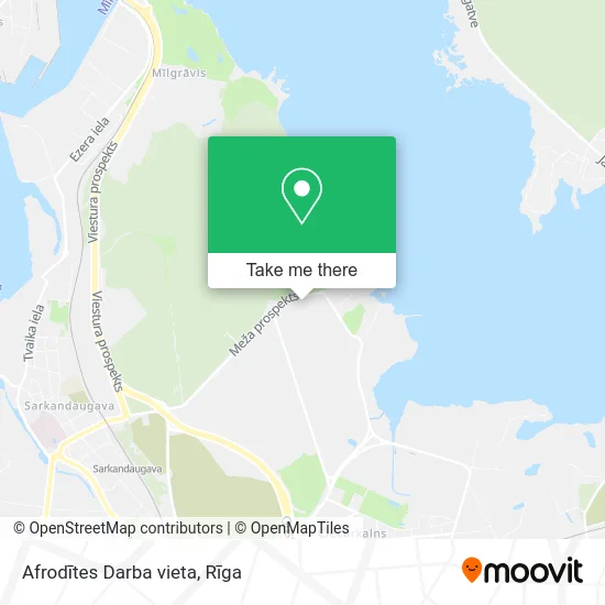 Карта Afrodītes Darba vieta