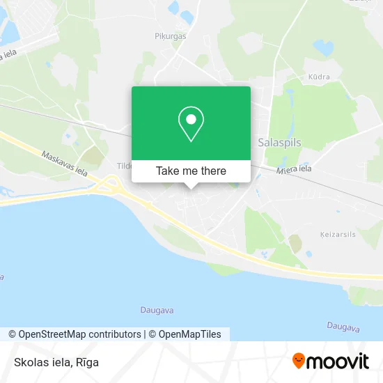 Карта Skolas iela