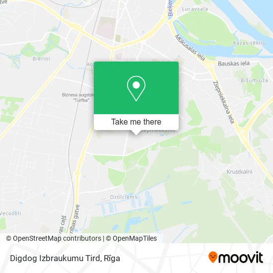 Карта Digdog Izbraukumu Tird