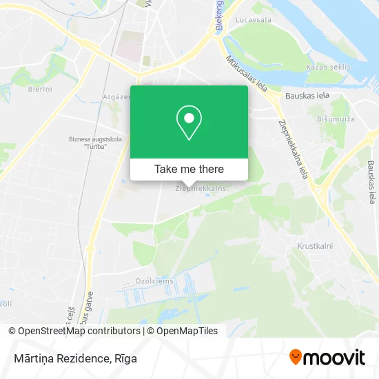 Карта Mārtiņa Rezidence