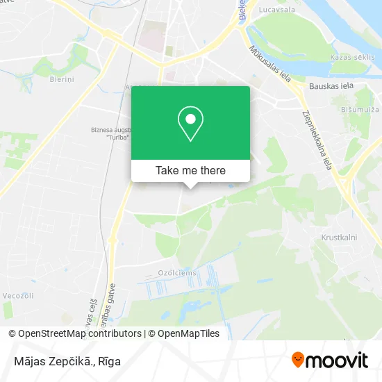 Карта Mājas Zepčikā.