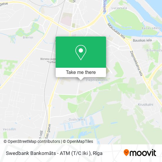 Swedbank Bankomāts - ATM (T / C Iki ) map