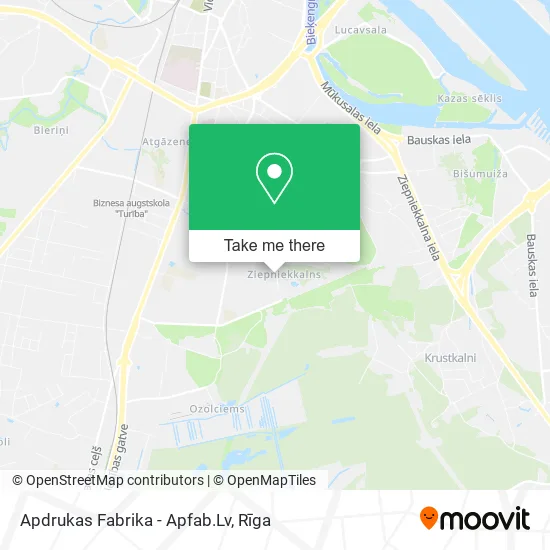 Карта Apdrukas Fabrika - Apfab.Lv