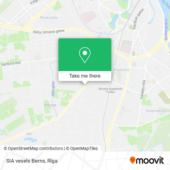 Карта SIA vesels Berns