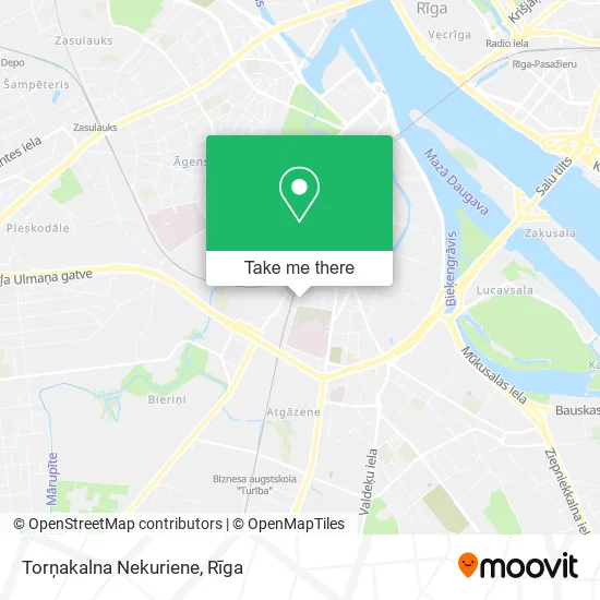 Карта Torņakalna Nekuriene