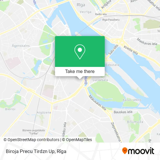 Карта Biroja Precu Tirdzn Up