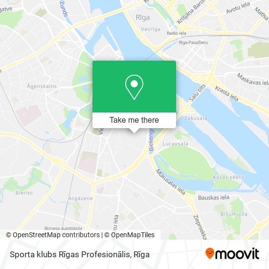 Sporta klubs Rīgas Profesionālis map