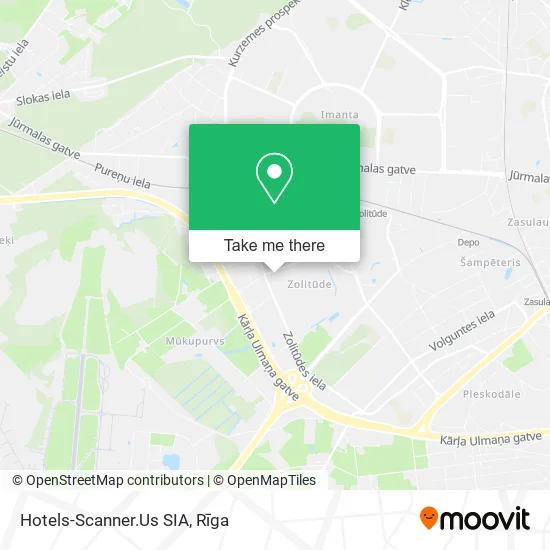 Карта Hotels-Scanner.Us SIA