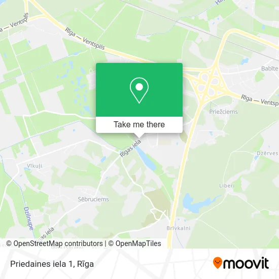 Priedaines iela 1 map