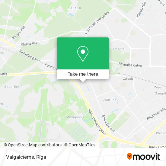 Карта Valgalciems