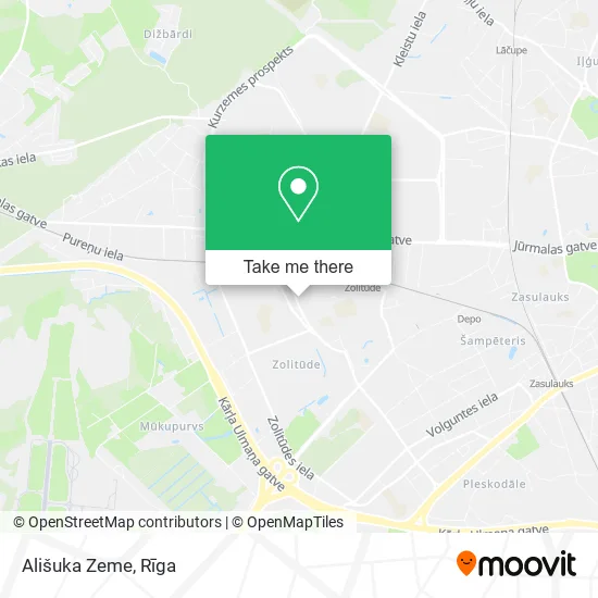 Карта Ališuka Zeme