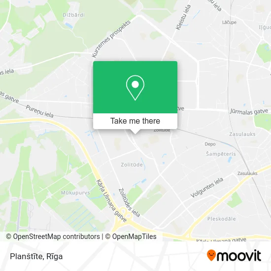 Карта Planštīte