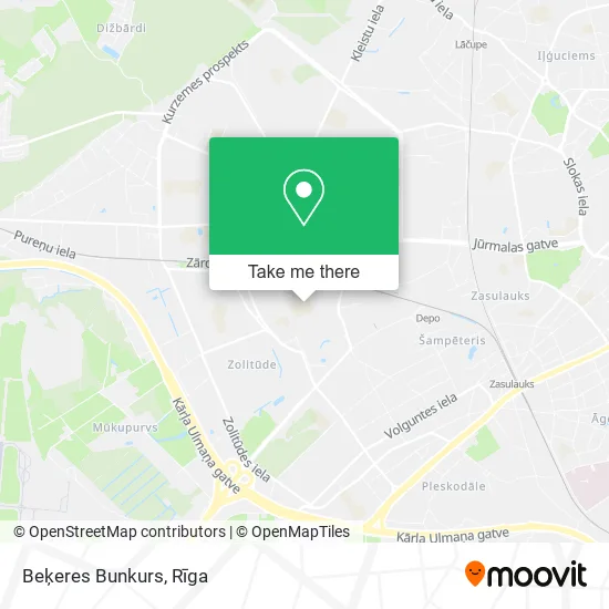 Карта Beķeres Bunkurs