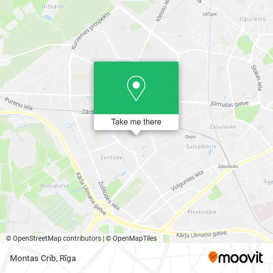 Карта Montas Crib