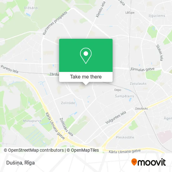 Карта Dušiņa