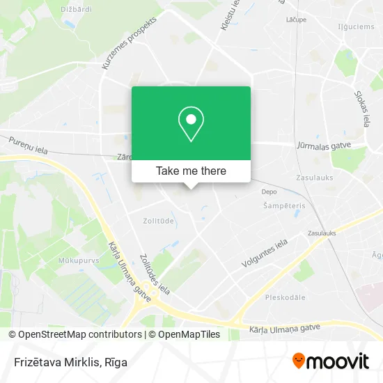Карта Frizētava Mirklis