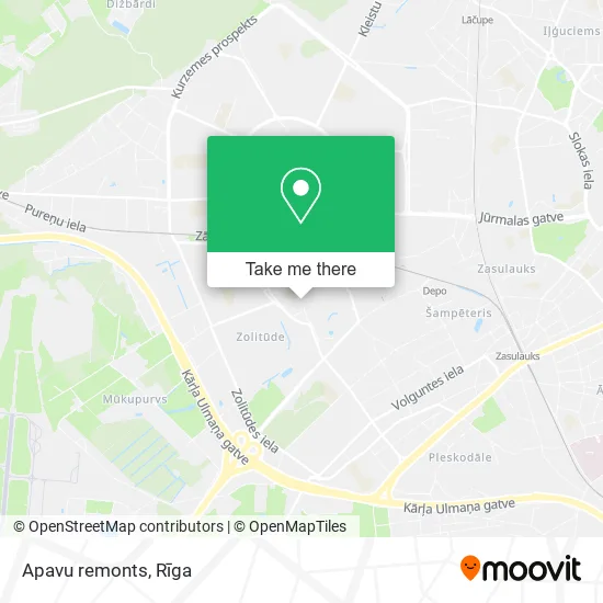 Карта Apavu remonts