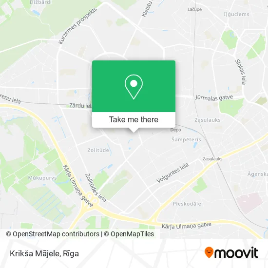 Карта Krikša Mājele