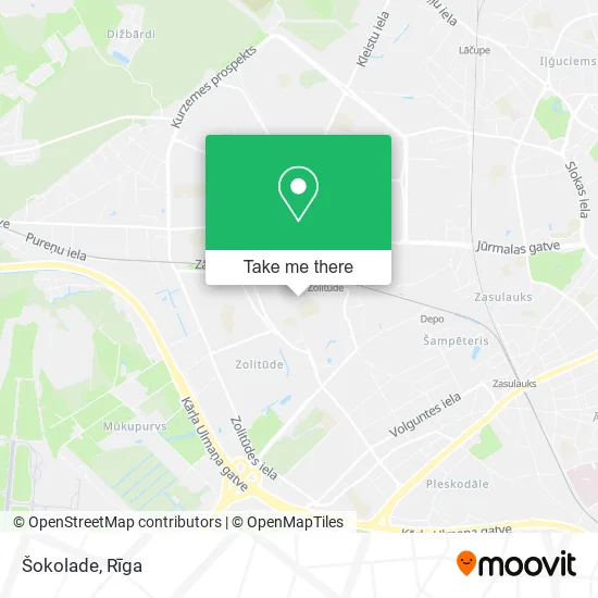 Карта Šokolade