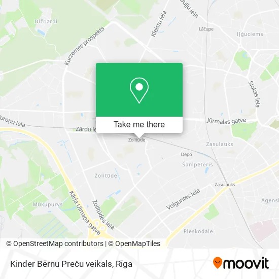 Карта Kinder Bērnu Preču veikals