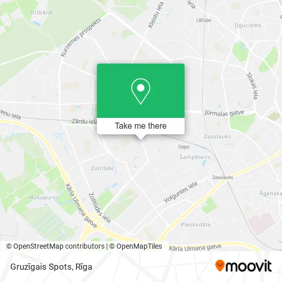 Карта Gruzīgais Spots