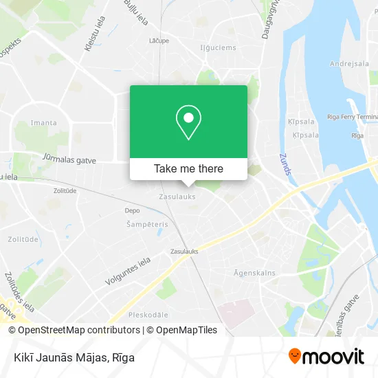 Карта Kikī Jaunās Mājas