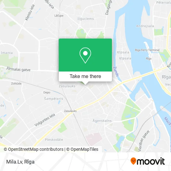 Карта Mila.Lv