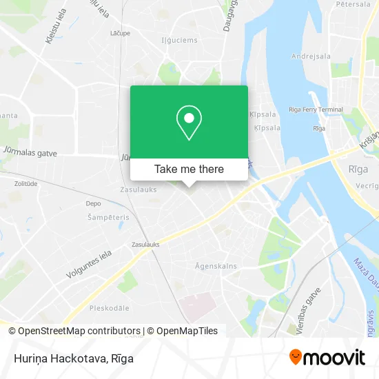 Карта Huriņa Hackotava