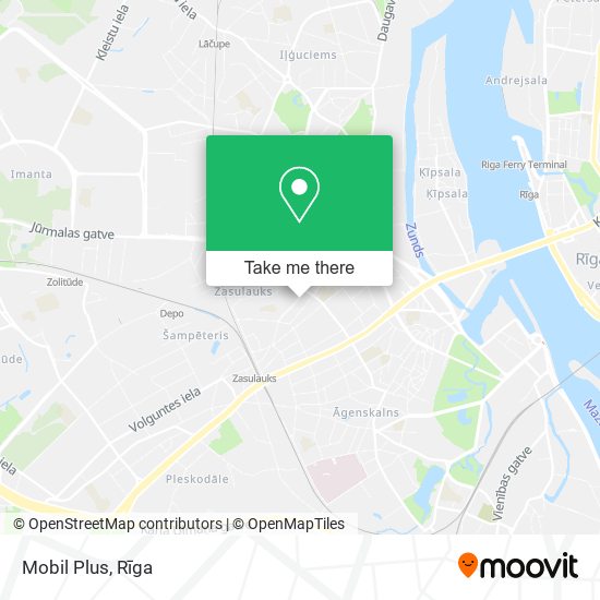 Mobil Plus map