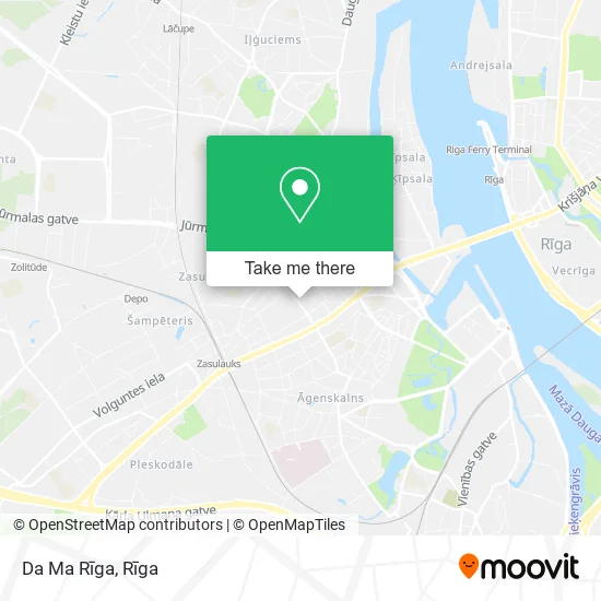 Карта Da Ma Rīga