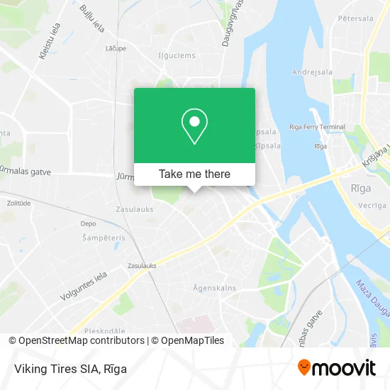 Карта Viking Tires SIA