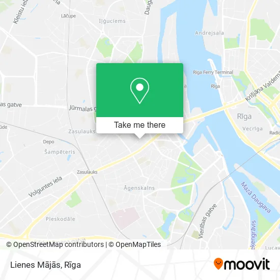 Карта Lienes Mājās