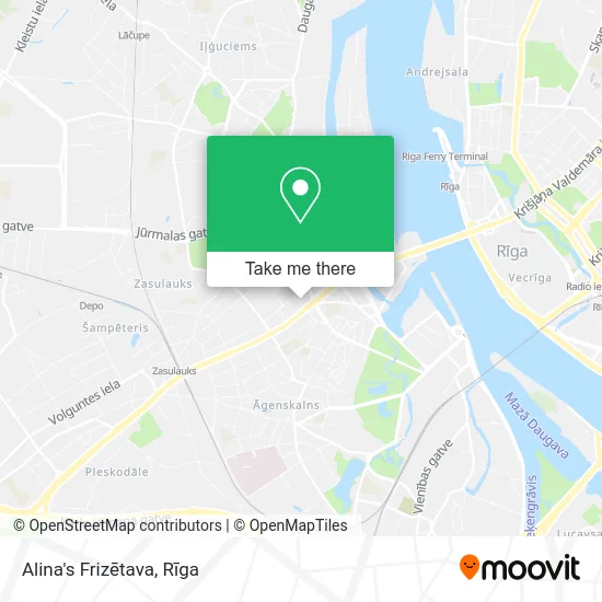 Карта Alina's Frizētava