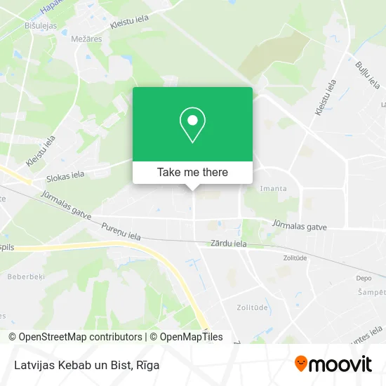 Карта Latvijas Kebab un Bist