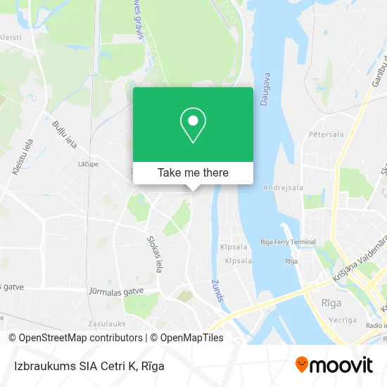 Izbraukums SIA Cetri K map